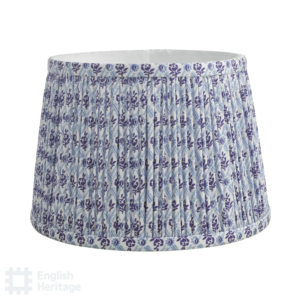 St John Blue 25cm Cotton Empire Shade