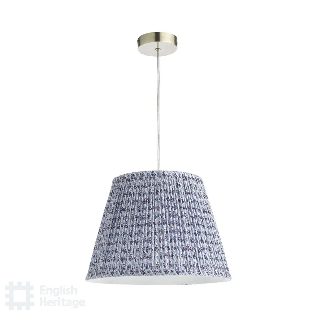 St John Blue 35cm Cotton Empire Shade