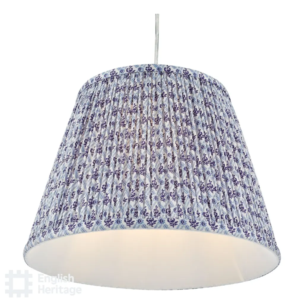 St John Blue 35cm Cotton Empire Shade