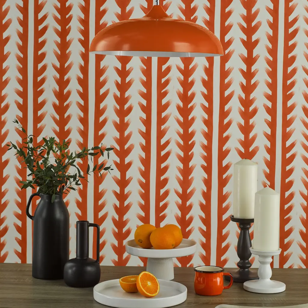 Kaelan Single Pendant in Orange Finish