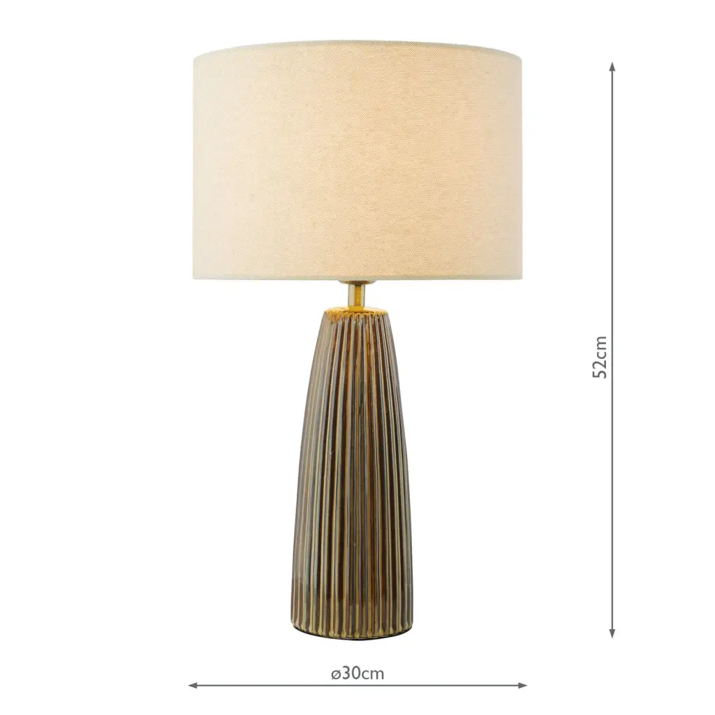 Kaulana Brown Table Lamp C/W Shade
