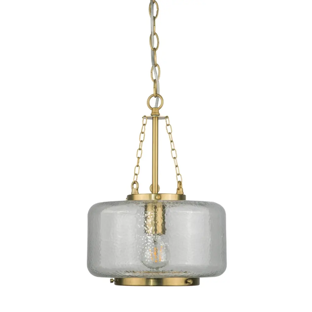 Kimi Cylinder Brass Pendant