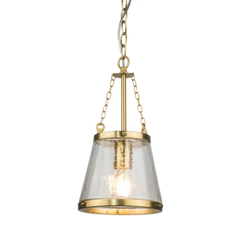 Kimi Tapered Brass Pendant