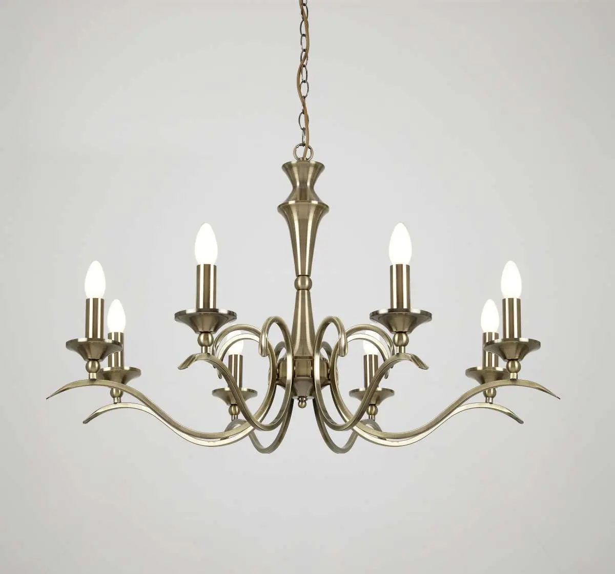 Kora 8-Light Antique Brass Fitting