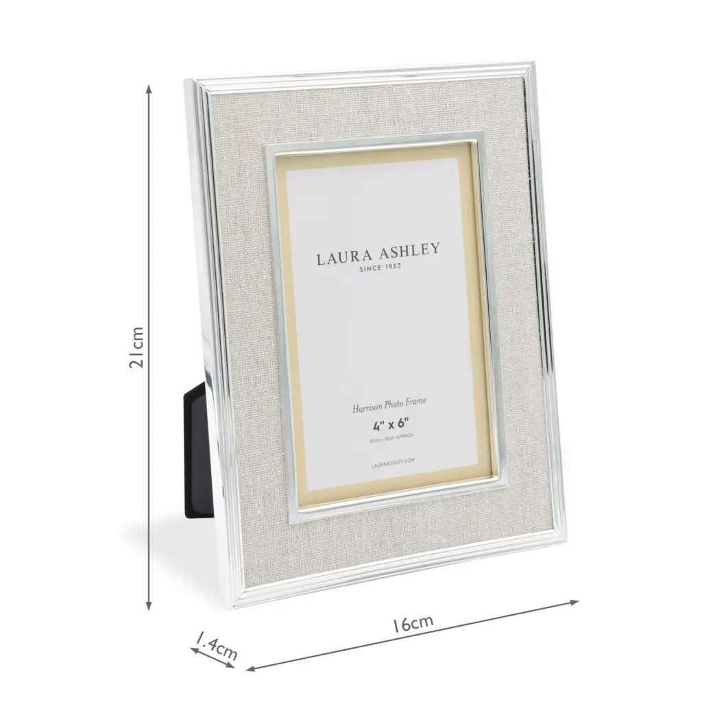 Harrison 4x6 Inch Photo Frame Linen