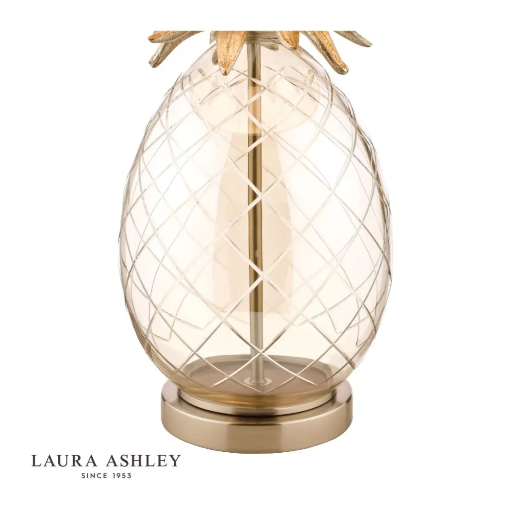 Pineapple Large Champagne Glass Table Lamp C/W Shade