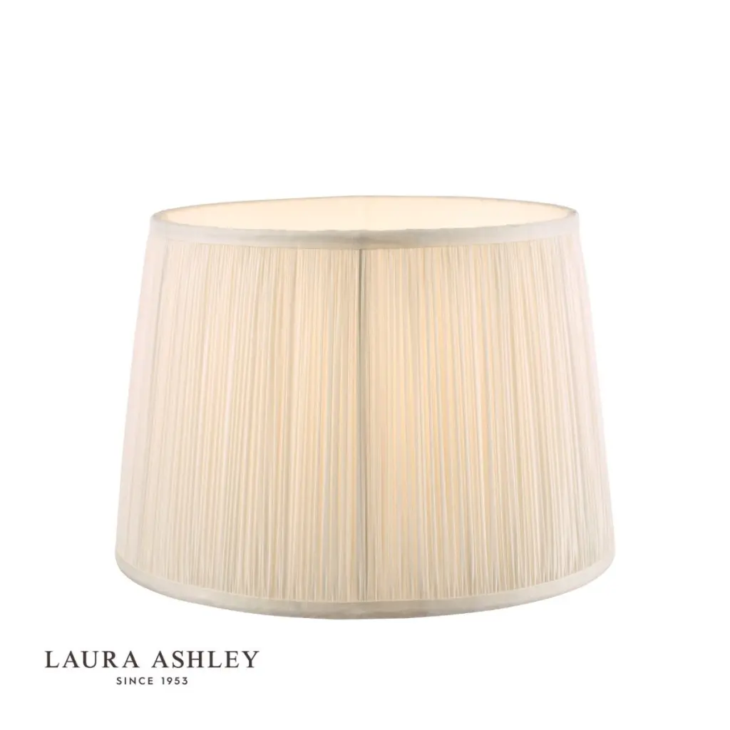 Hemsley Pleated Silk Cream Shade 200mm/8 Inch