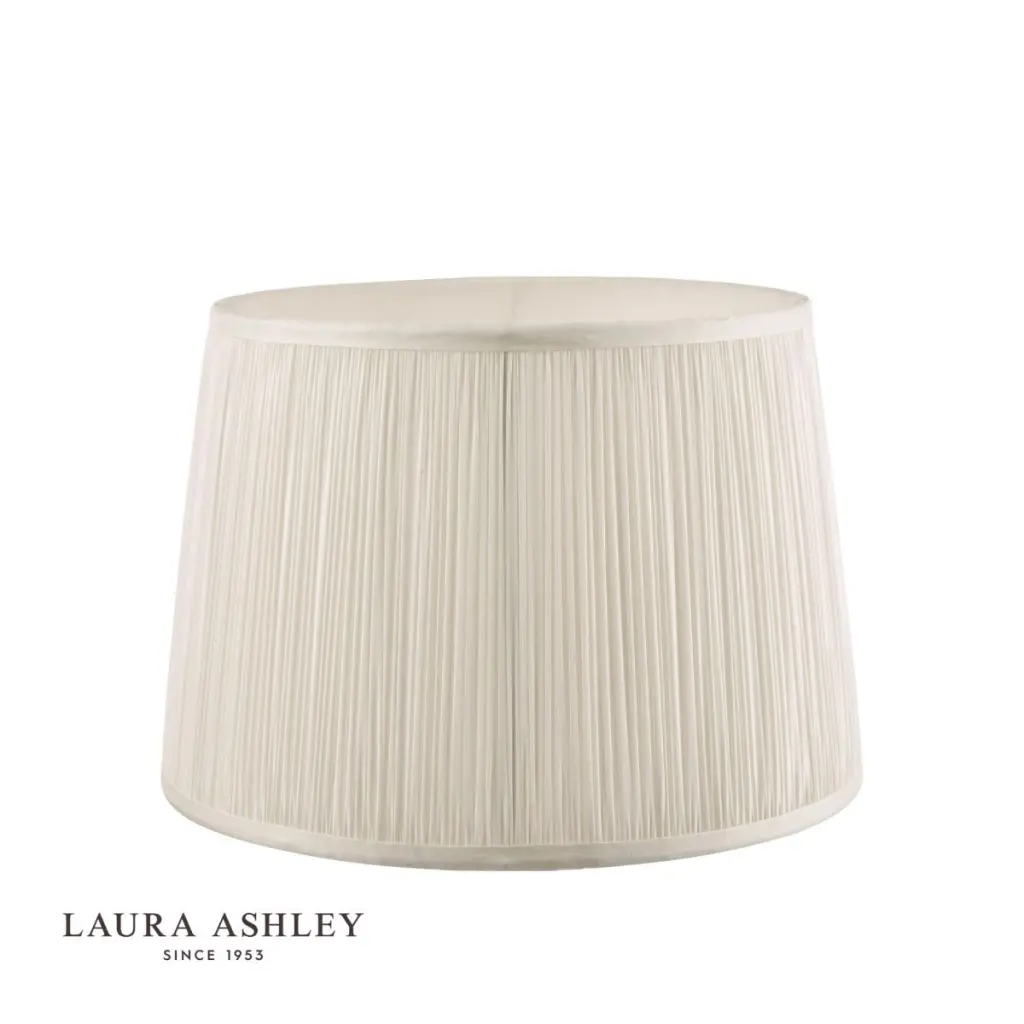 Hemsley Pleated Silk Cream Shade 200mm/8 Inch