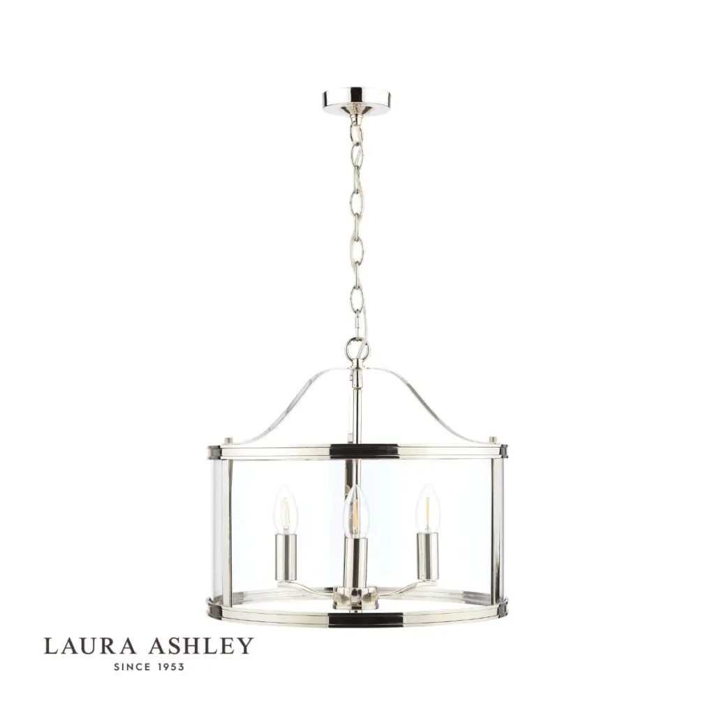 Harrington 3 Light Polished Nickel Pendant