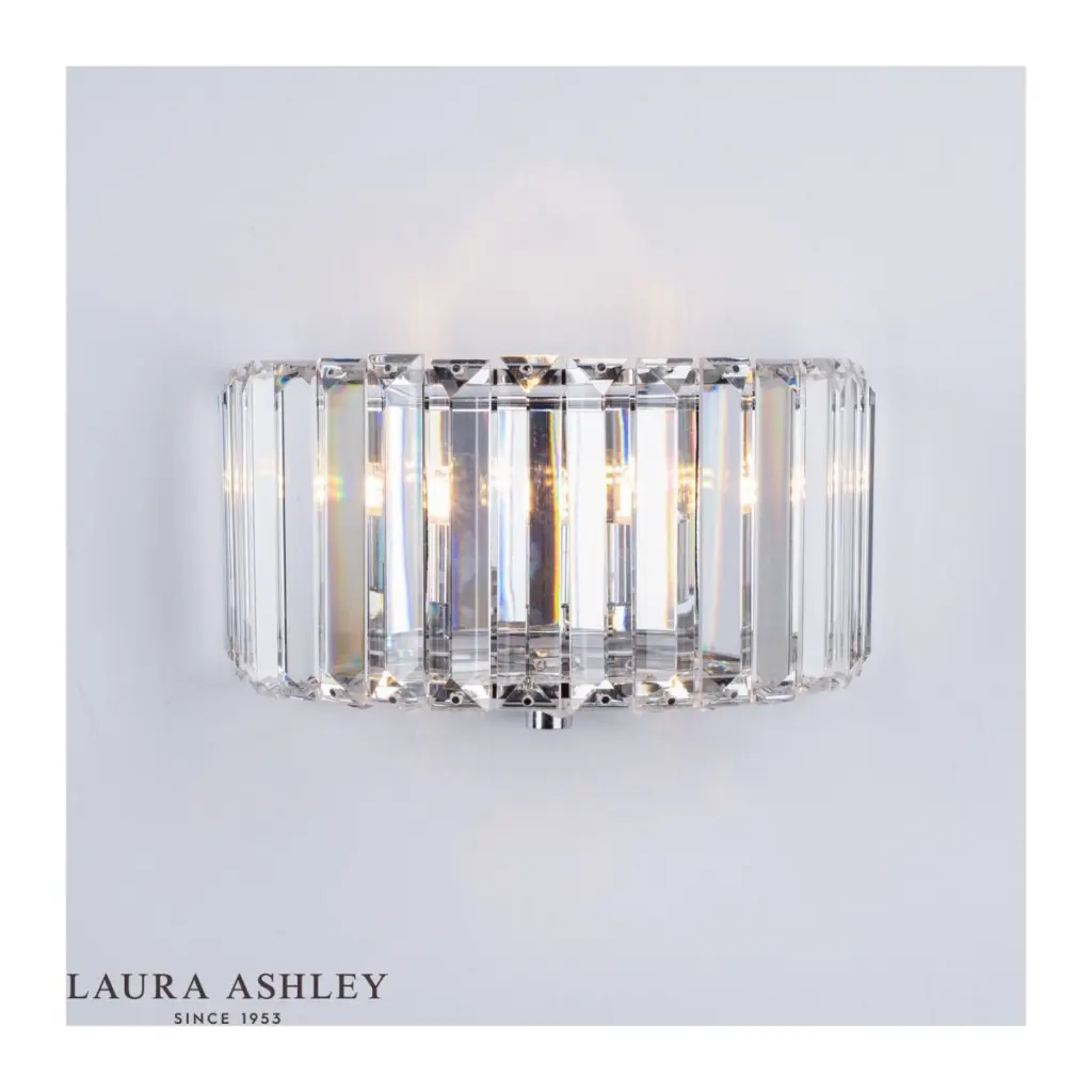 Fernhurst Wall Light Polished Chrome Glass