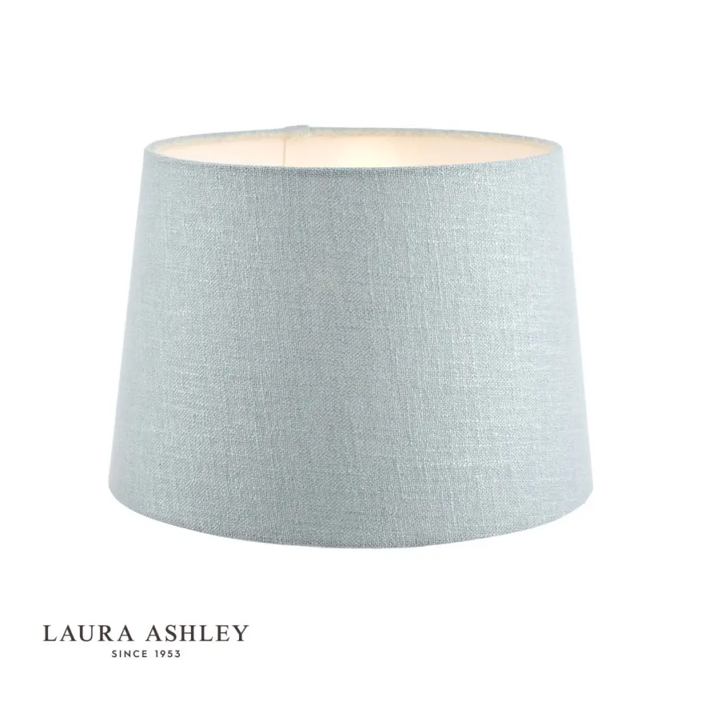 Bacall Linen  Drum Duck Egg Blue Shade 400mm/16 inch