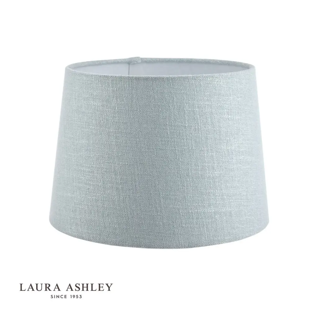Bacall Linen  Drum Duck Egg Blue Shade 400mm/16 inch