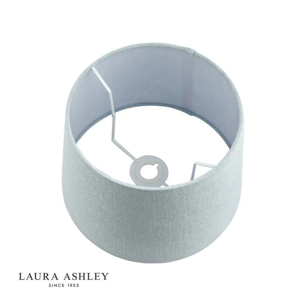 Bacall Linen  Drum Duck Egg Blue Shade 400mm/16 inch