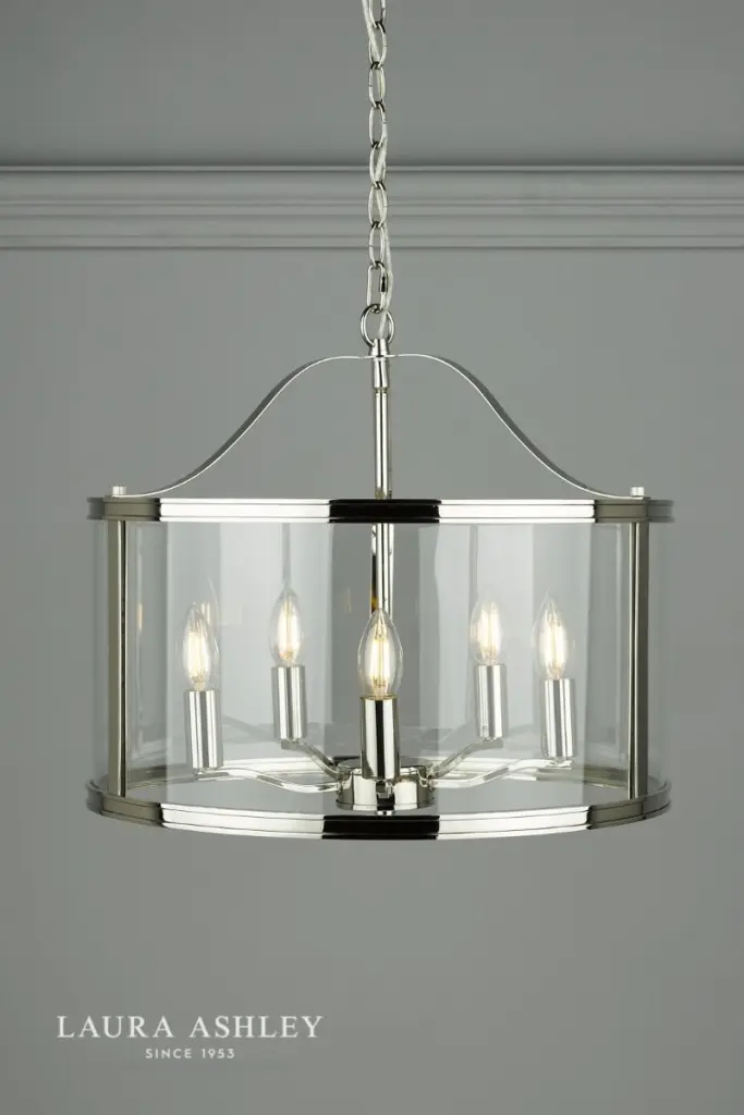 Harrington 5 Light Polished Nickel Pendant