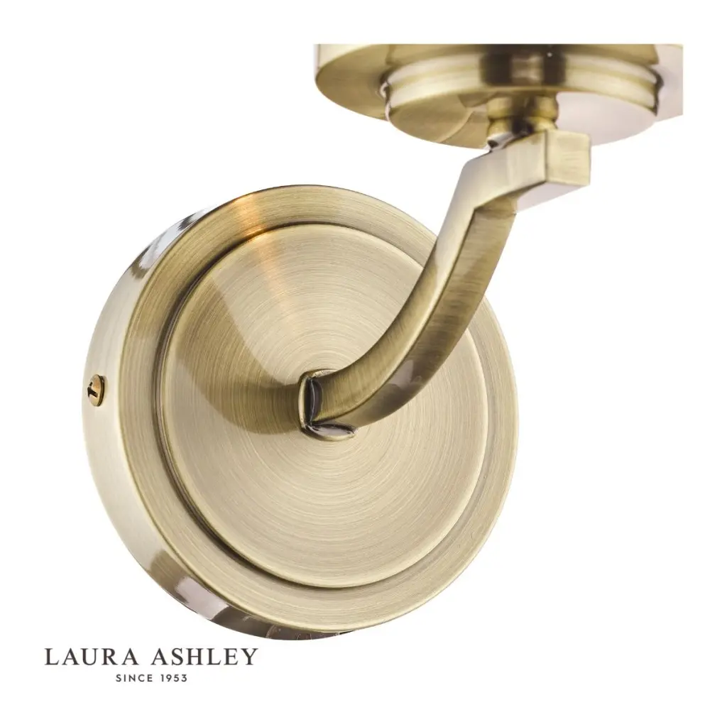 Joseph Wall Light in Antique Brass & Glass