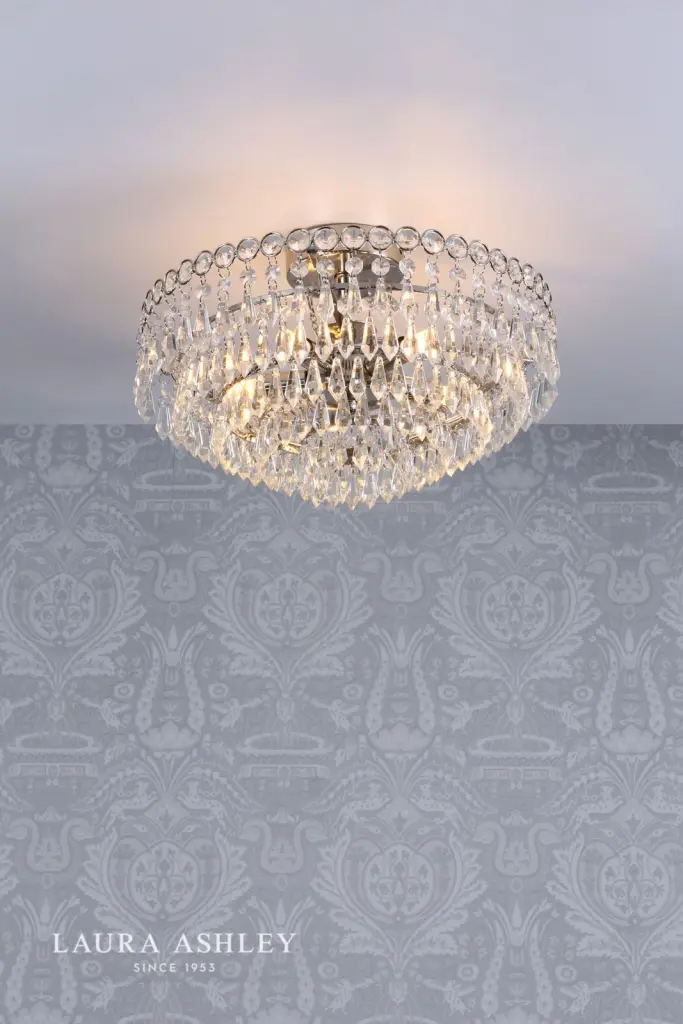 Enid Polished Nickel Semi Flush Fitting
