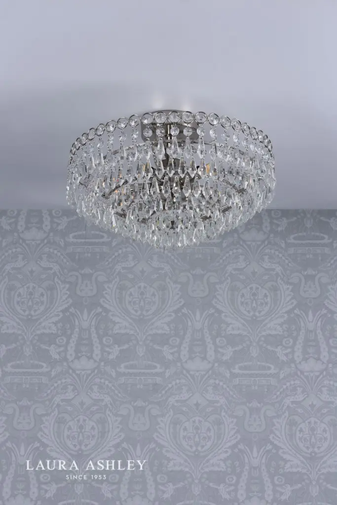 Enid Polished Nickel Semi Flush Fitting