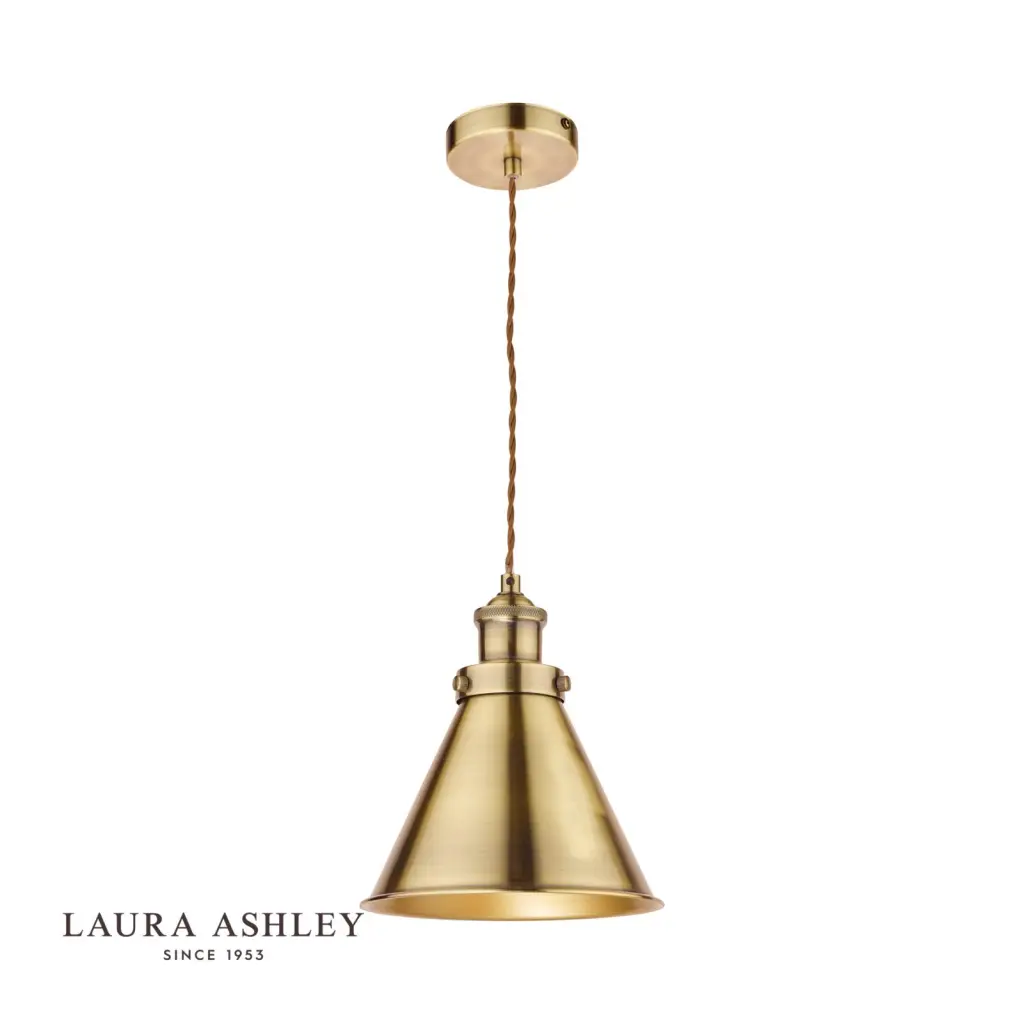 Rufus Small Antique Brass Pendant