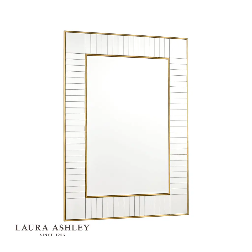 Clemence Large Rectangle Mirror in Gold Leaf
