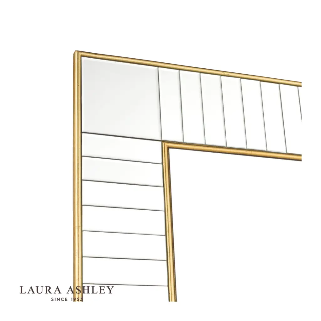 Clemence Large Rectangle Mirror in Gold Leaf