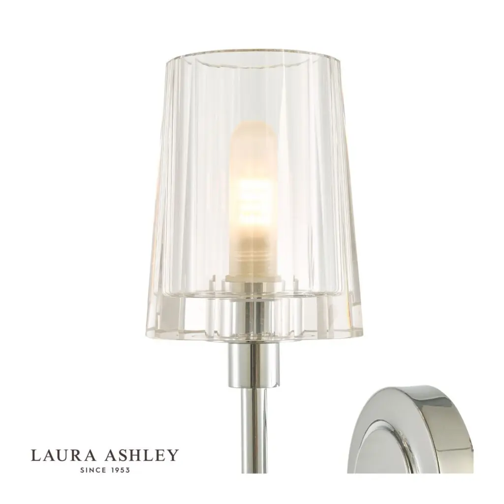 Blake Bathroom Wall Light Crystal Polished Chrome IP44