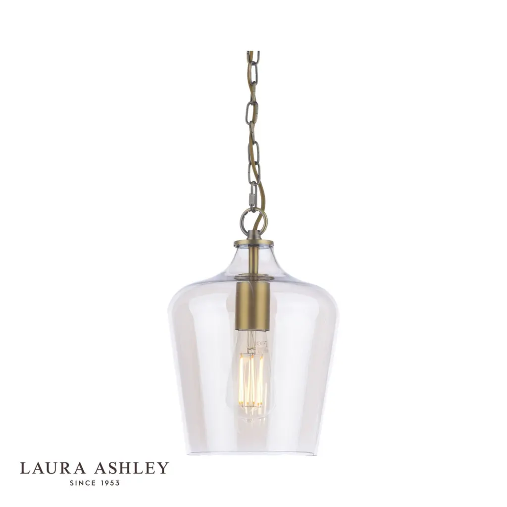 Ockley Antique Brass & Champagne Pendant