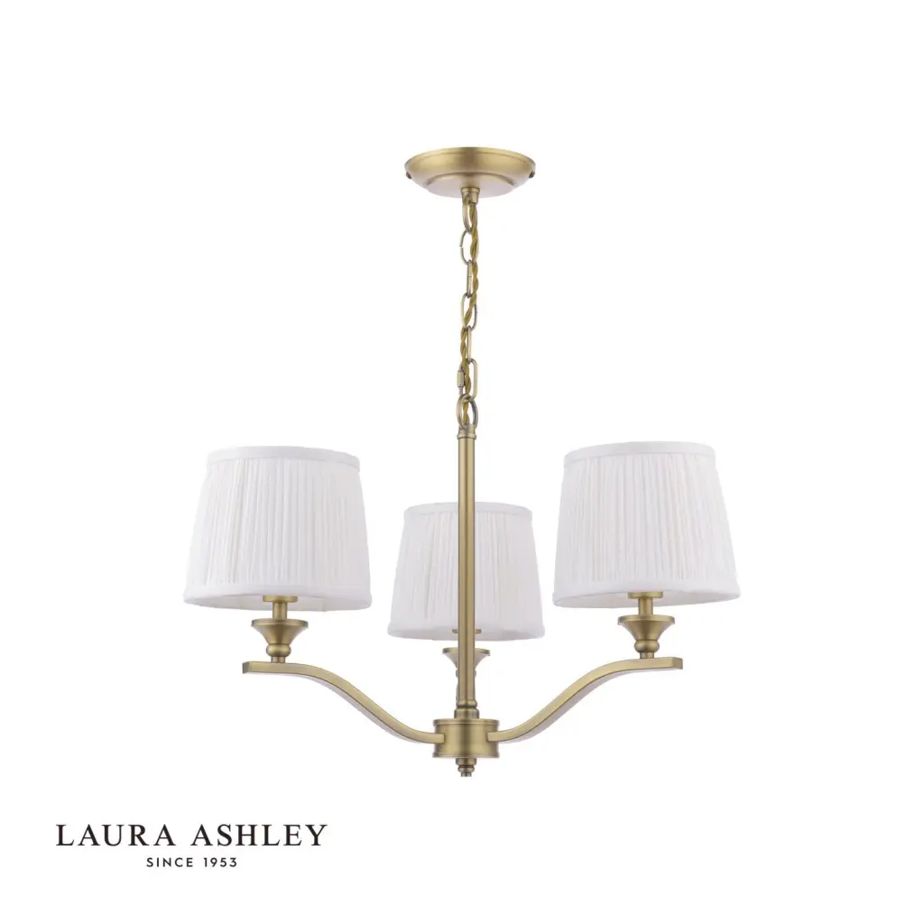 Hemsley 3 Light Antique Brass Ceiling Pendant