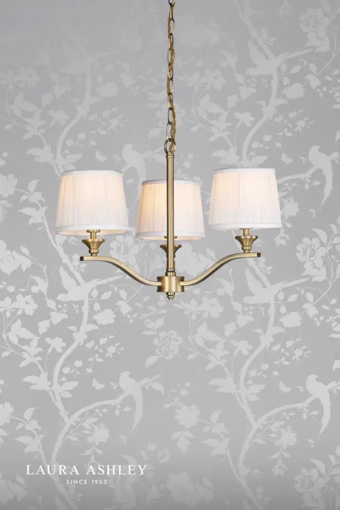 Hemsley 3 Light Antique Brass Ceiling Pendant