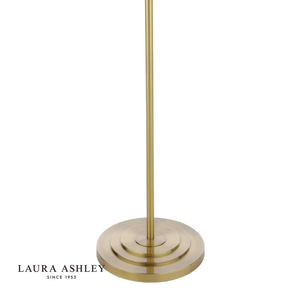Marlowe Swing Arm Floor Lamp in Antique Brass C/W Shade