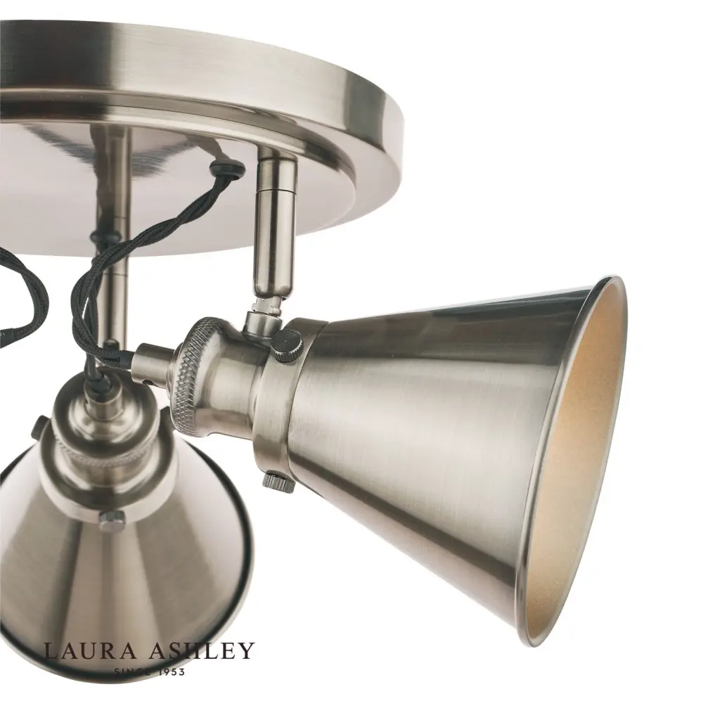 Rufus 3 Light Industrial Nickel Spotlight
