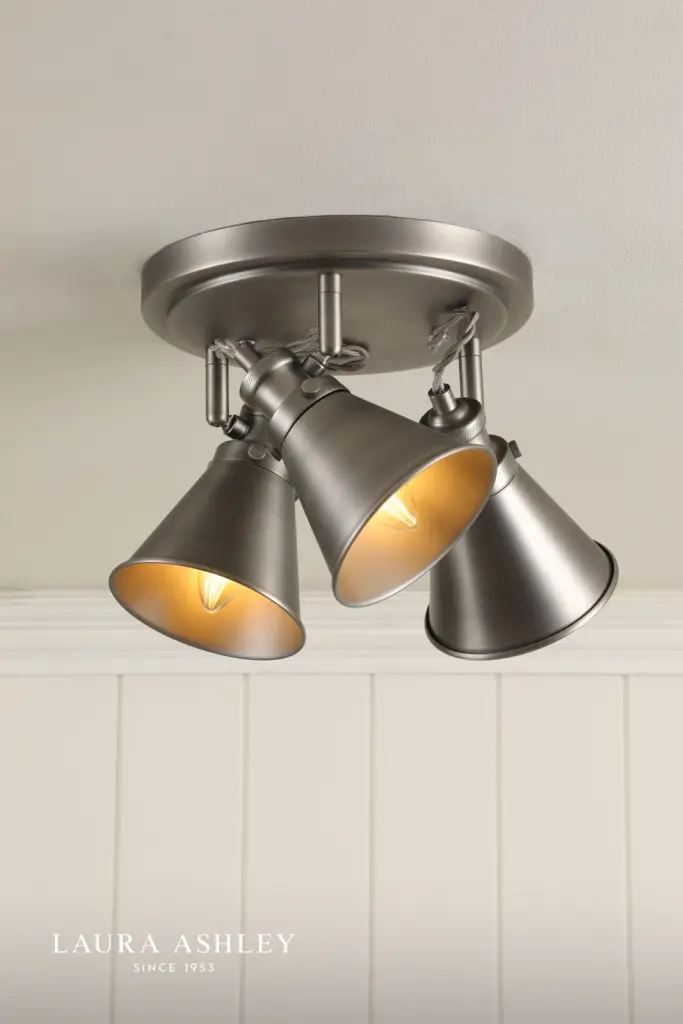 Rufus 3 Light Industrial Nickel Spotlight