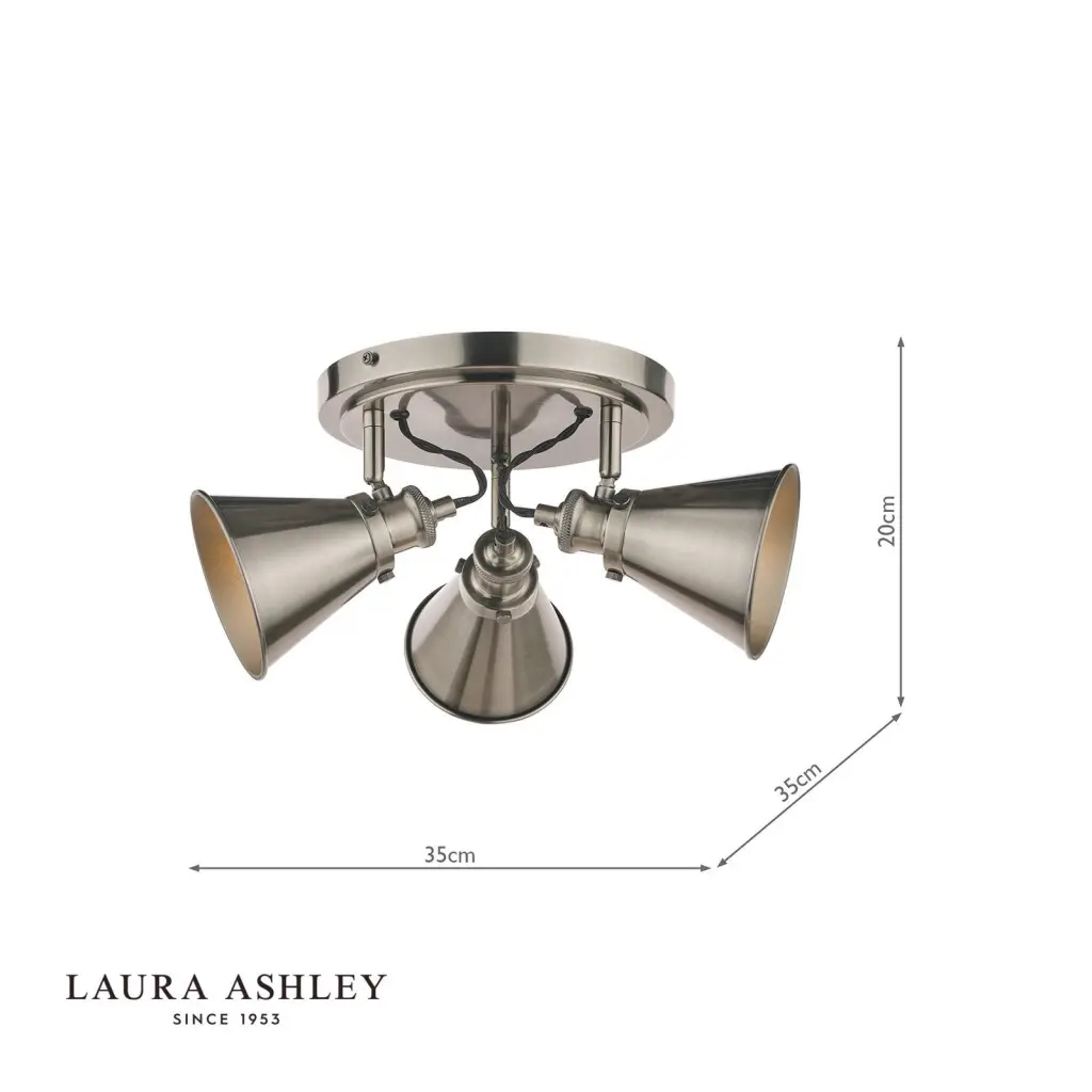 Rufus 3 Light Industrial Nickel Spotlight