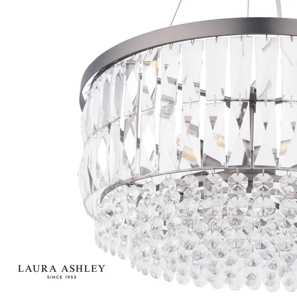 Rhosill 4 Light Pendant in Aged Pewter