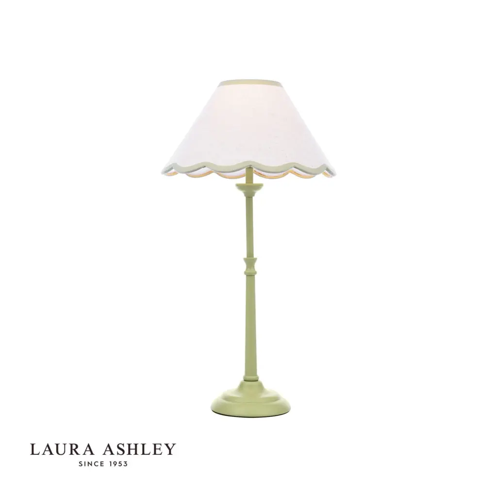 Cordwell Matt Green Table Lamp C/W Shade