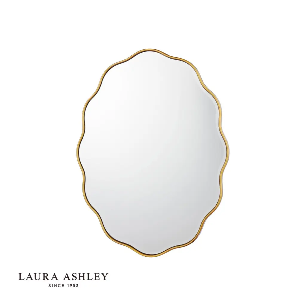 Laura Ashley Medora Mirror Matt Gold 71 x 55cm