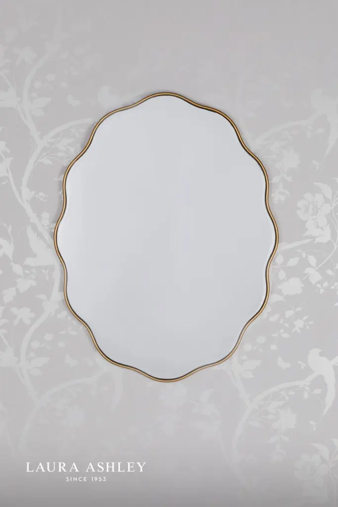 Laura Ashley Medora Mirror Matt Gold 71 x 55cm