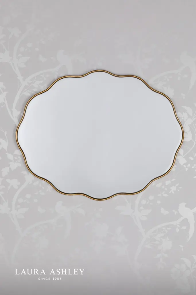 Laura Ashley Medora Mirror Matt Gold 71 x 55cm