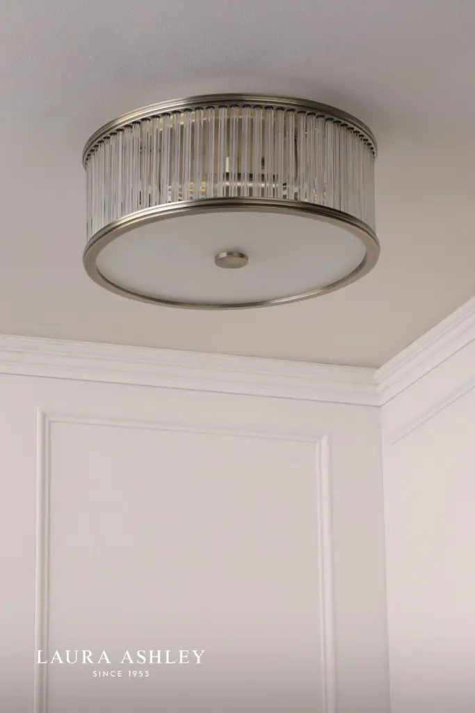 Sutton 2 Light Antique Brass Flush Fitting