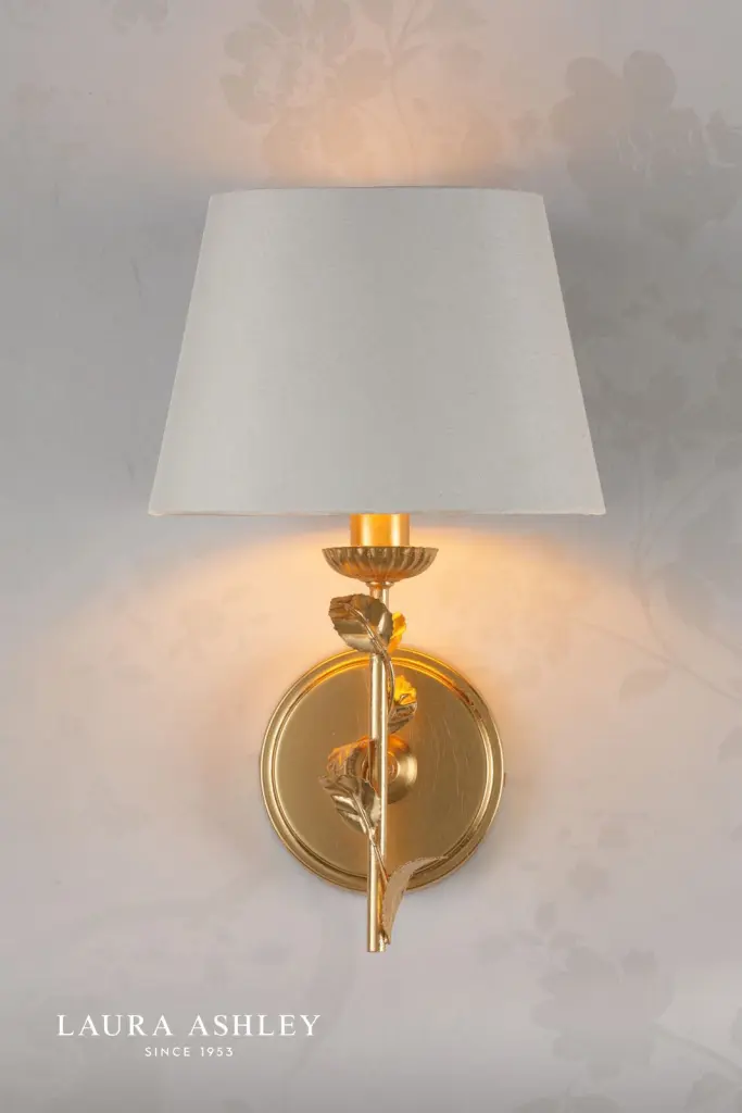 Halton Gold Leaf Wall Light C/W Shade