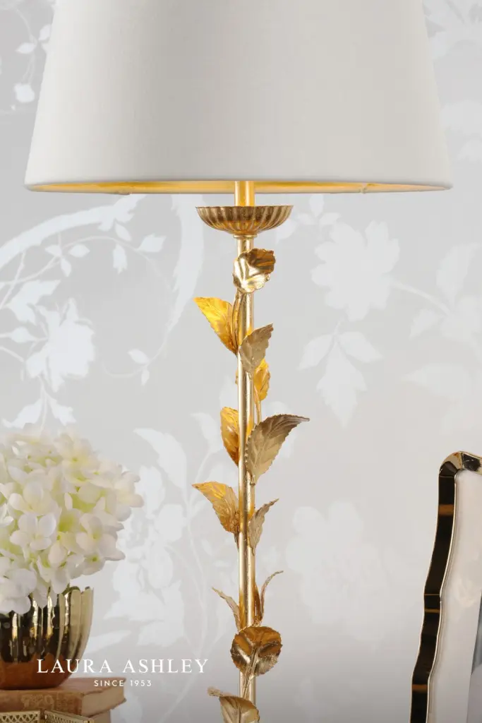 Halton Gold Leaf Table Lamp C/W Shade