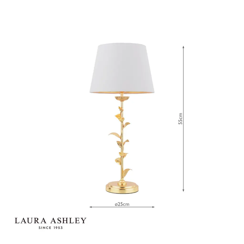 Halton Gold Leaf Table Lamp C/W Shade