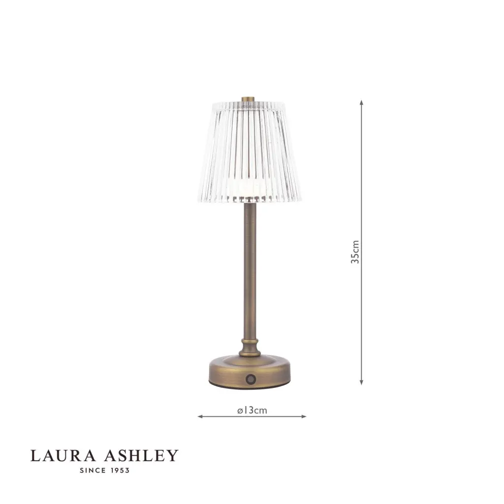 Callaghan LED Rechargeable Antique Brass Table Lamp