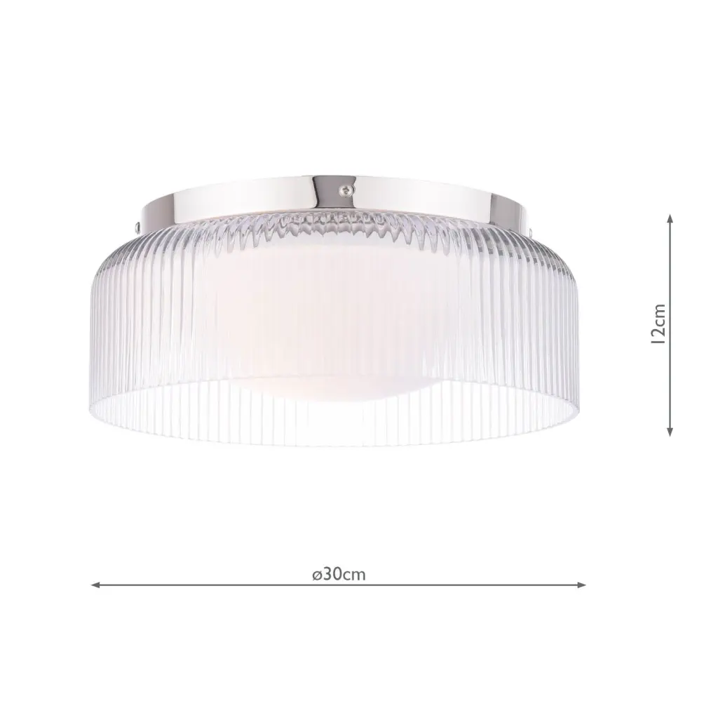 Charissa Polished Chrome Flush Fitting IP44