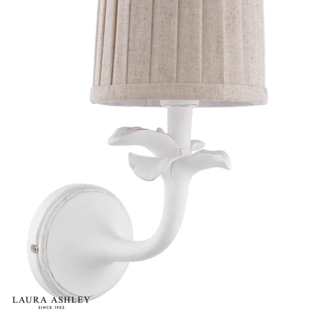 Eleni White Wall Light C/W Shade