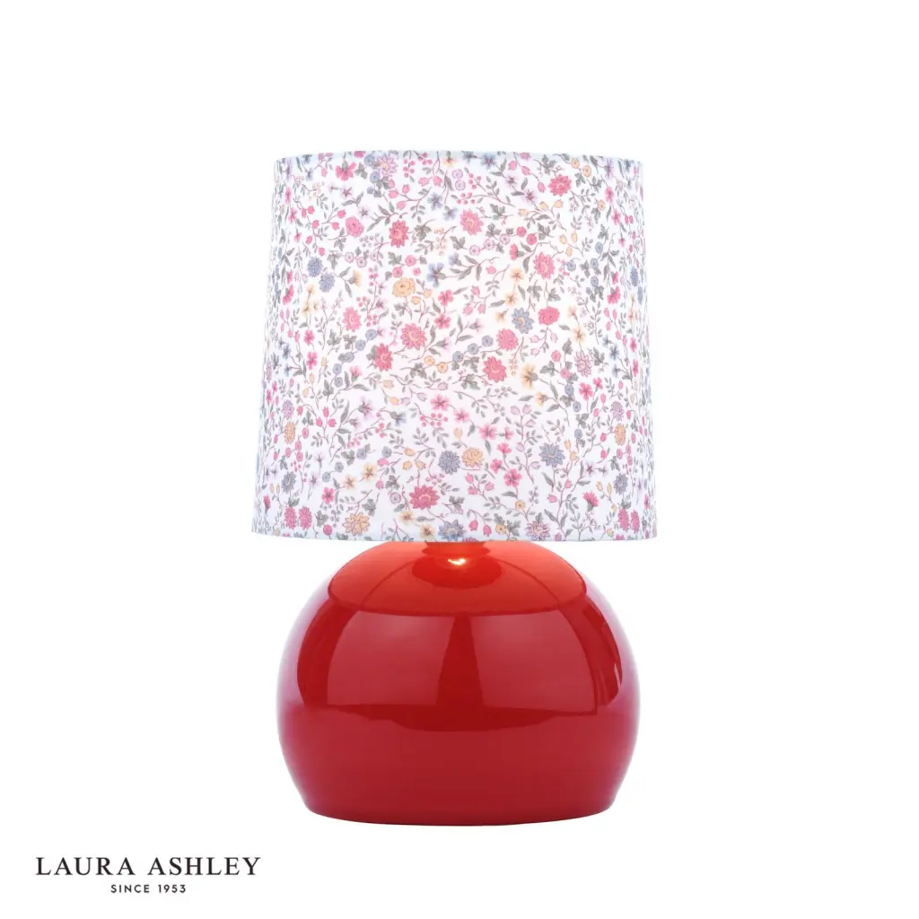 Knowlton Pink Glazed Table Lamp C/W Shade