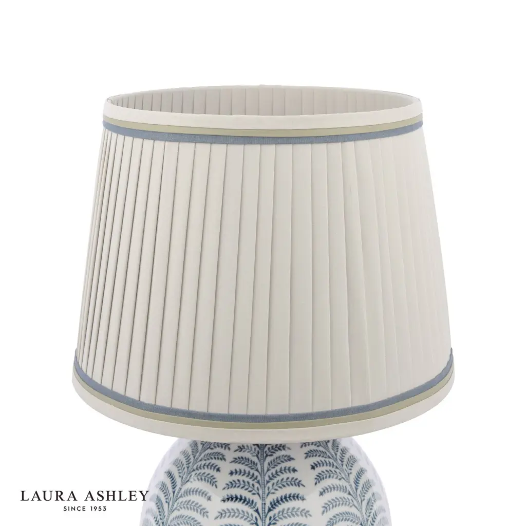 Stannard Blue Ceramic Table Lamp C/W Shade