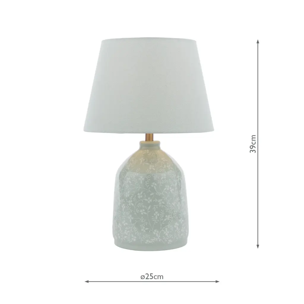 Campion Ceramic Table Lamp C/W Shade