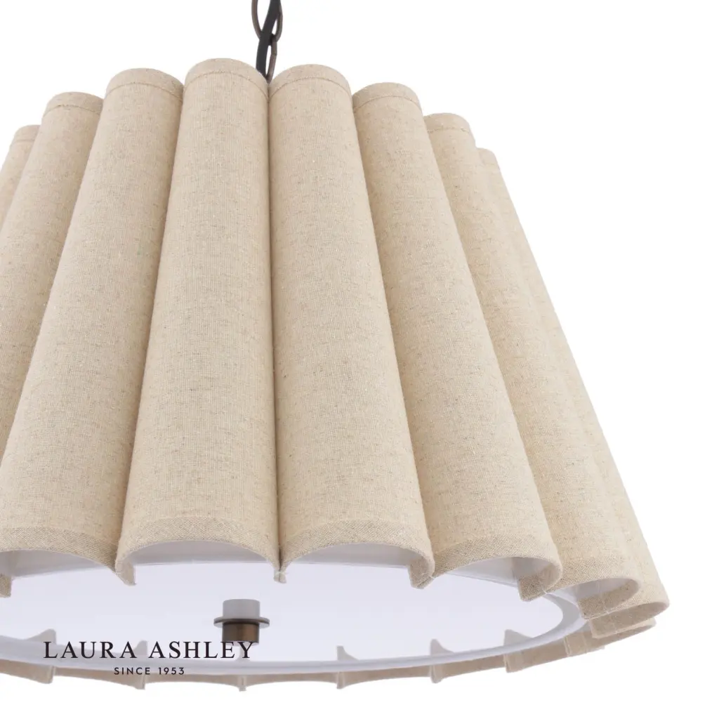 Holwell Antique Bronze Pendant with Natural Shade