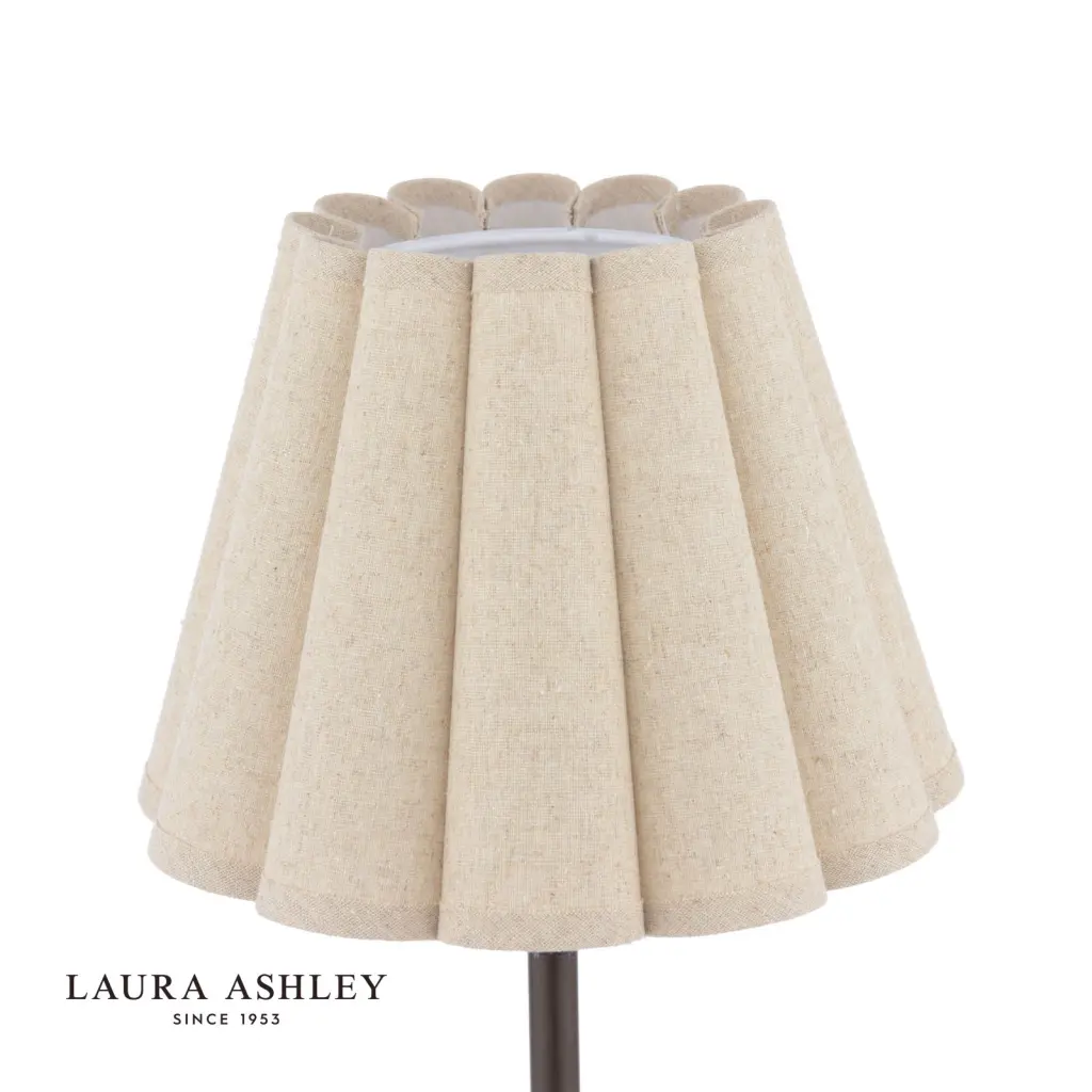 Holwell Antique Bronze Table Lamp C/W Natural Shade