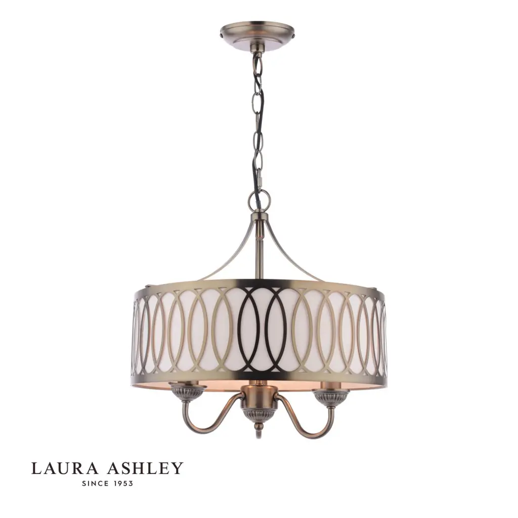 Allerford 3 Light Bronze Pendant with Taupe Shade